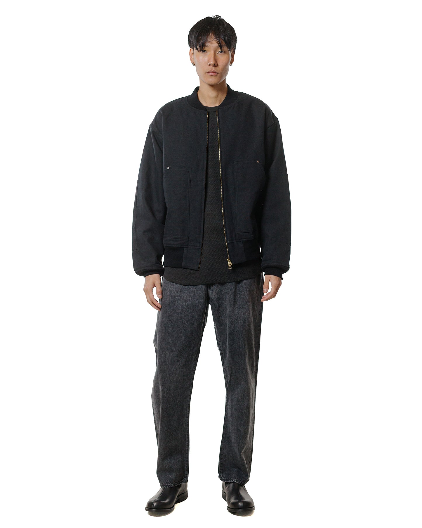 Phigvel Duck Cloth Workaday Blouson Ink Black