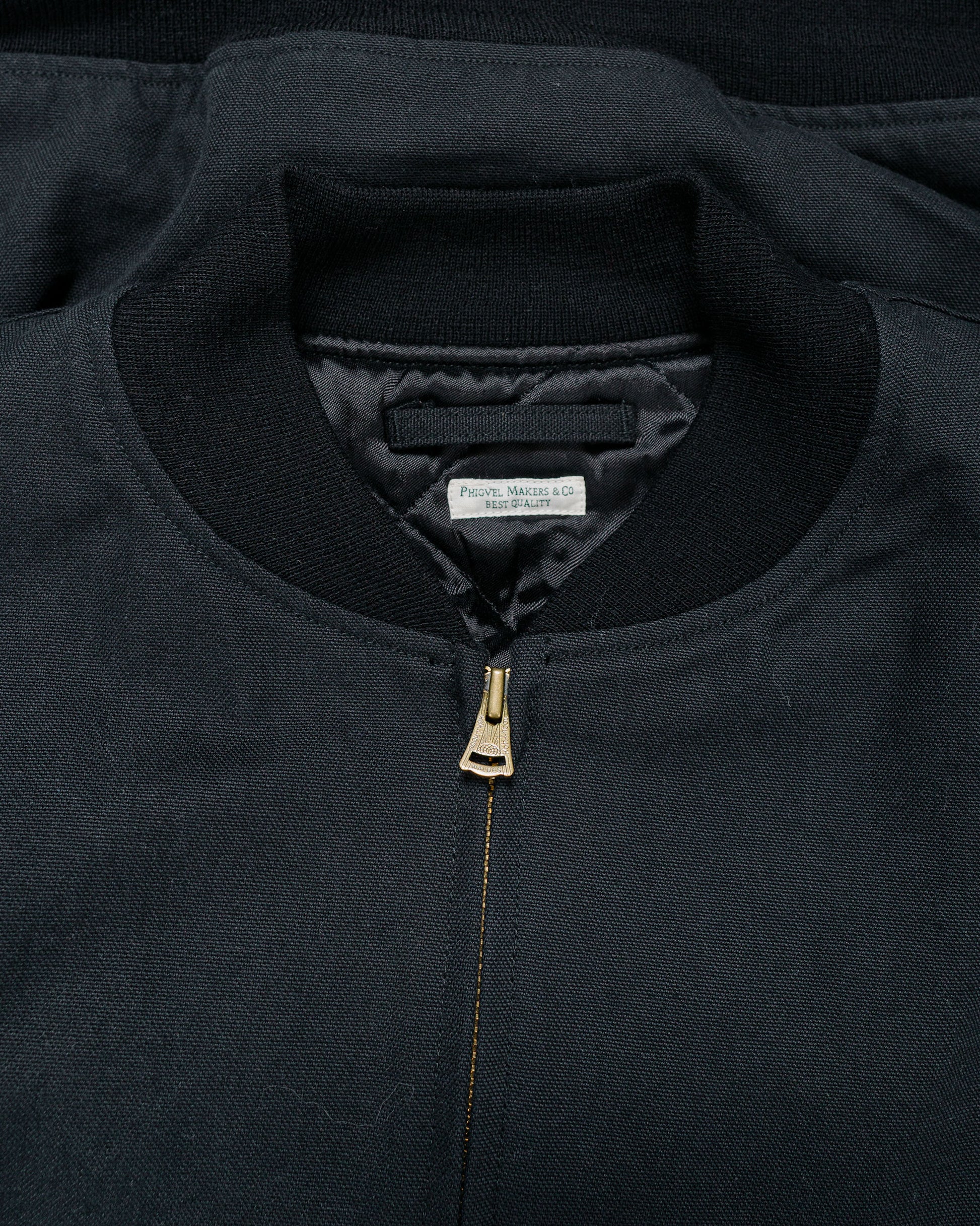 Phigvel Duck Cloth Workaday Blouson Ink Black