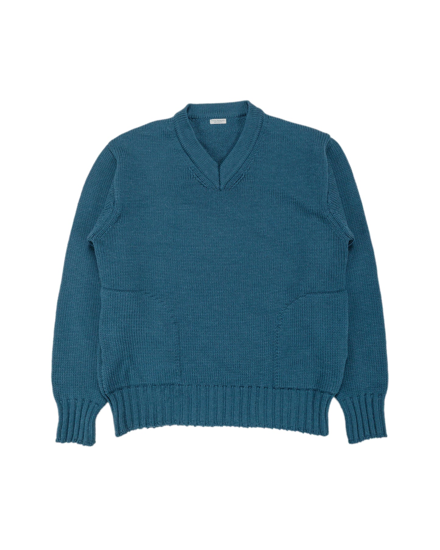 Phigvel Goodman's V Neck Sweater Cerulean