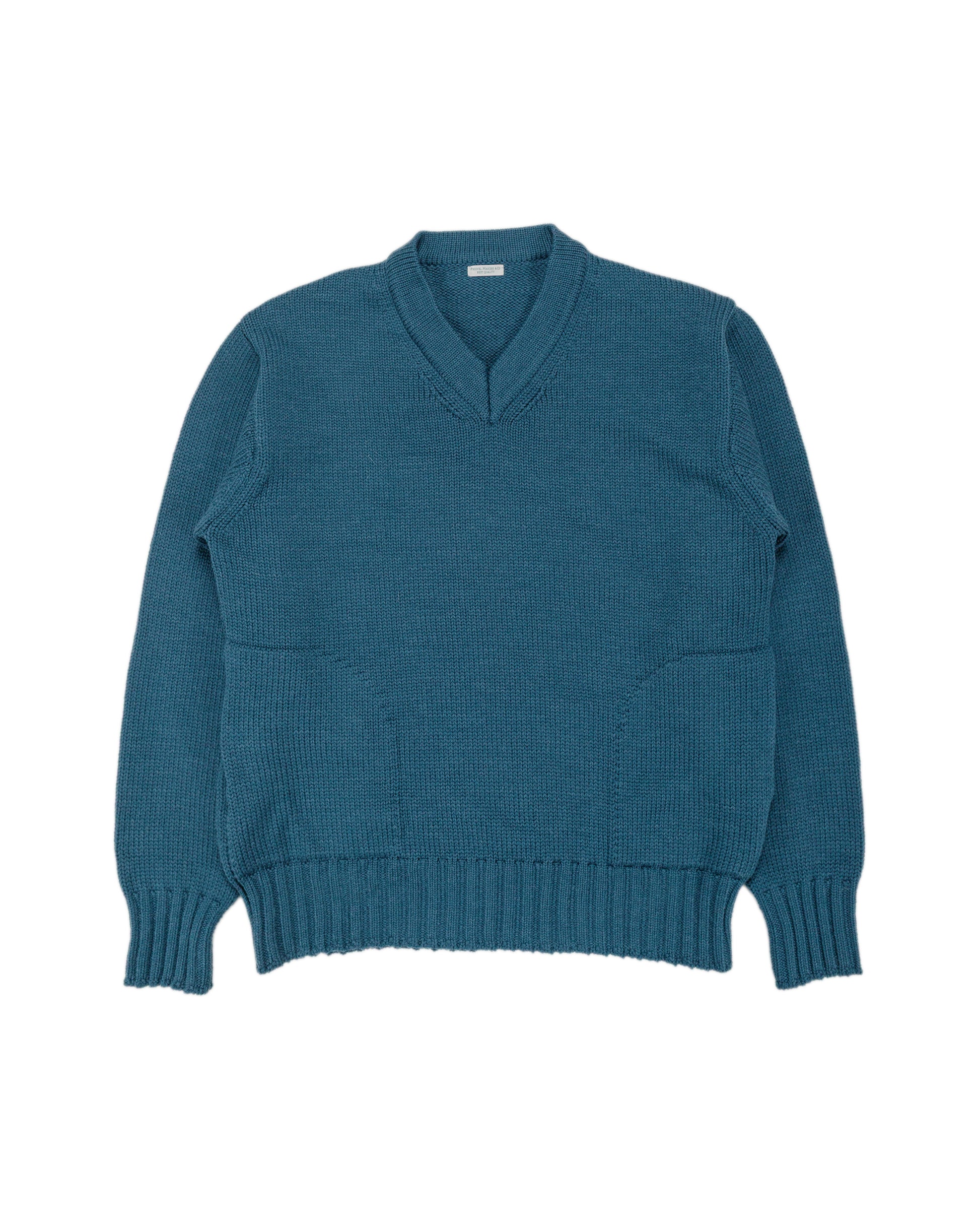 Phigvel Goodman's V Neck Sweater Cerulean