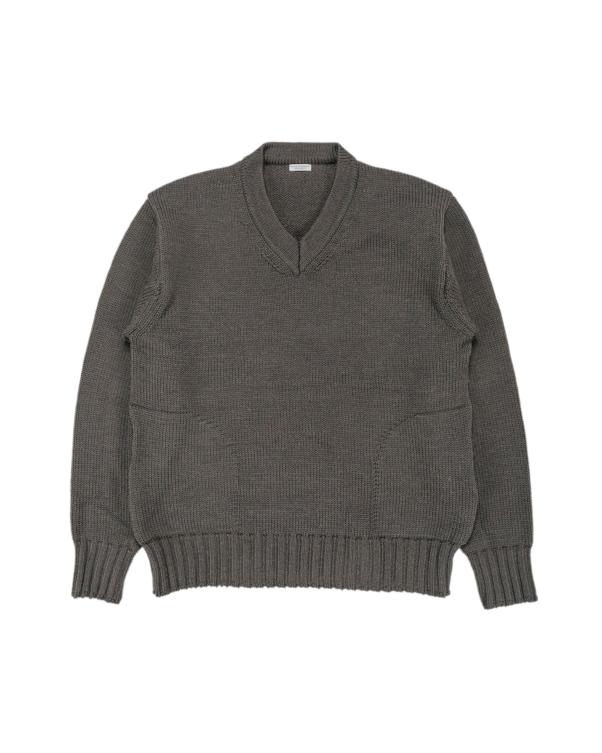 Phigvel Goodman's V Neck Sweater Dust Gray