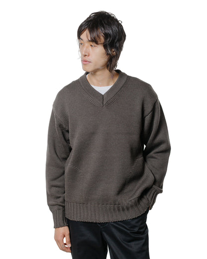 Phigvel Goodman's V Neck Sweater Dust Gray