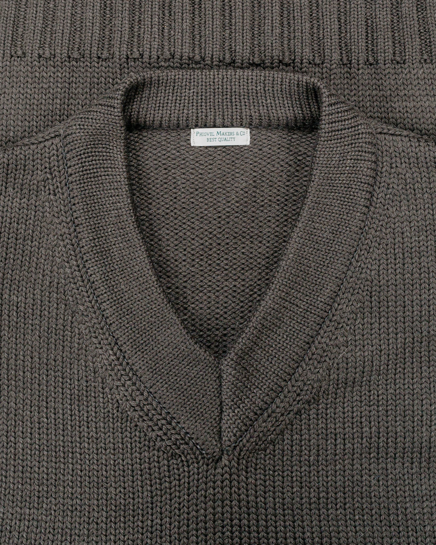 Phigvel Goodman's V Neck Sweater Dust Gray