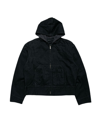 Phigvel Hooded Denim Blouson Black One Wash