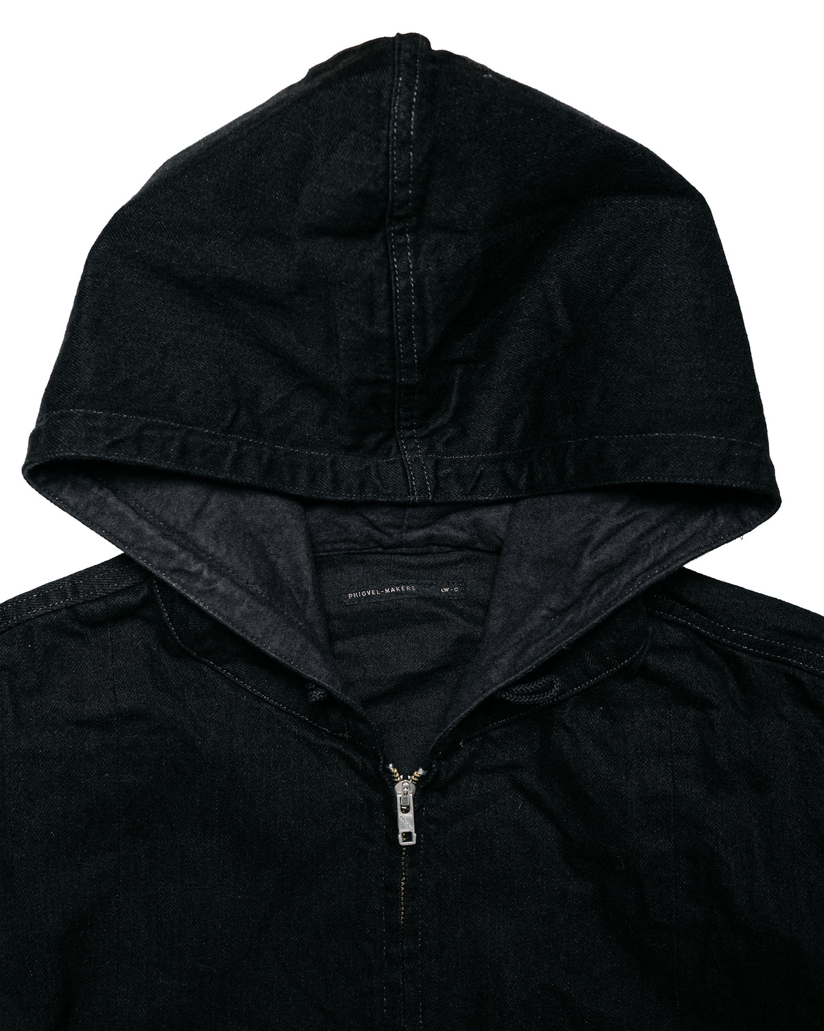 Phigvel Hooded Denim Blouson Black One Wash