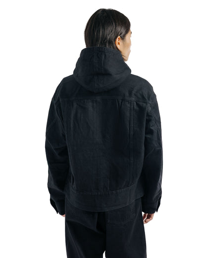 Phigvel Hooded Denim Blouson Black One Wash