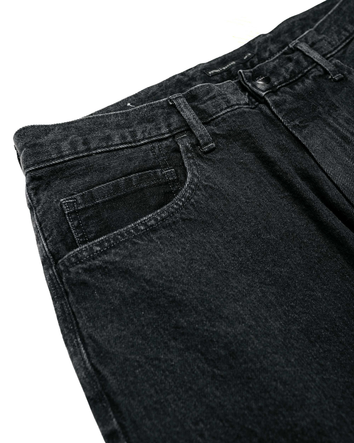 Phigvel Lady White Co. Classic Jeans Wide Faded Black Hand Fade