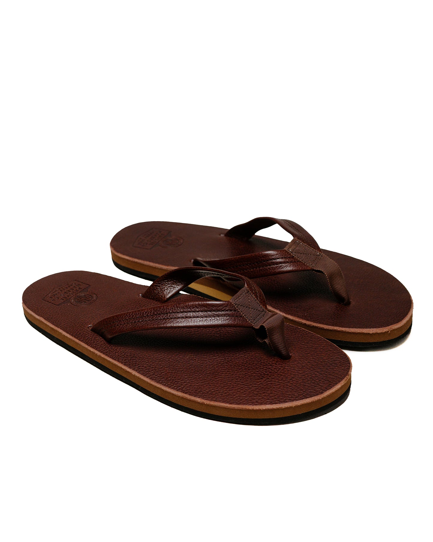 Phigvel Leather Beach Sandals Brown