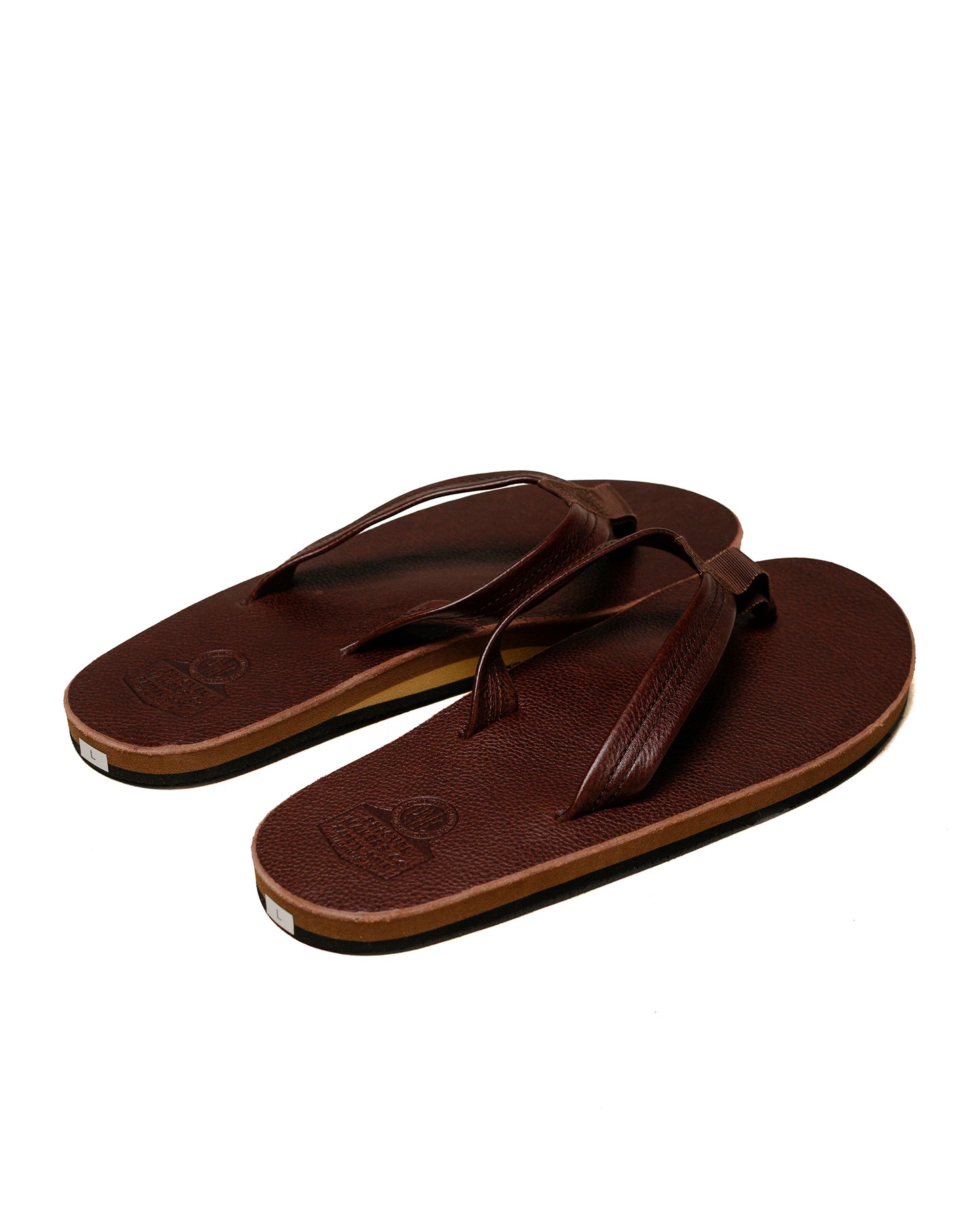 Phigvel Leather Beach Sandals Brown