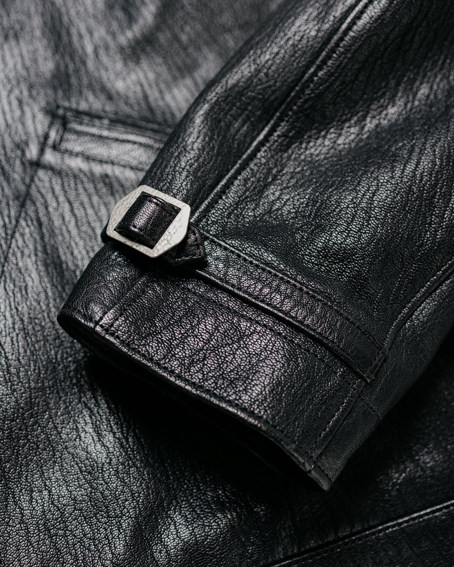Phigvel Lost & Found Leather Zip Blouson Black(Smooth)