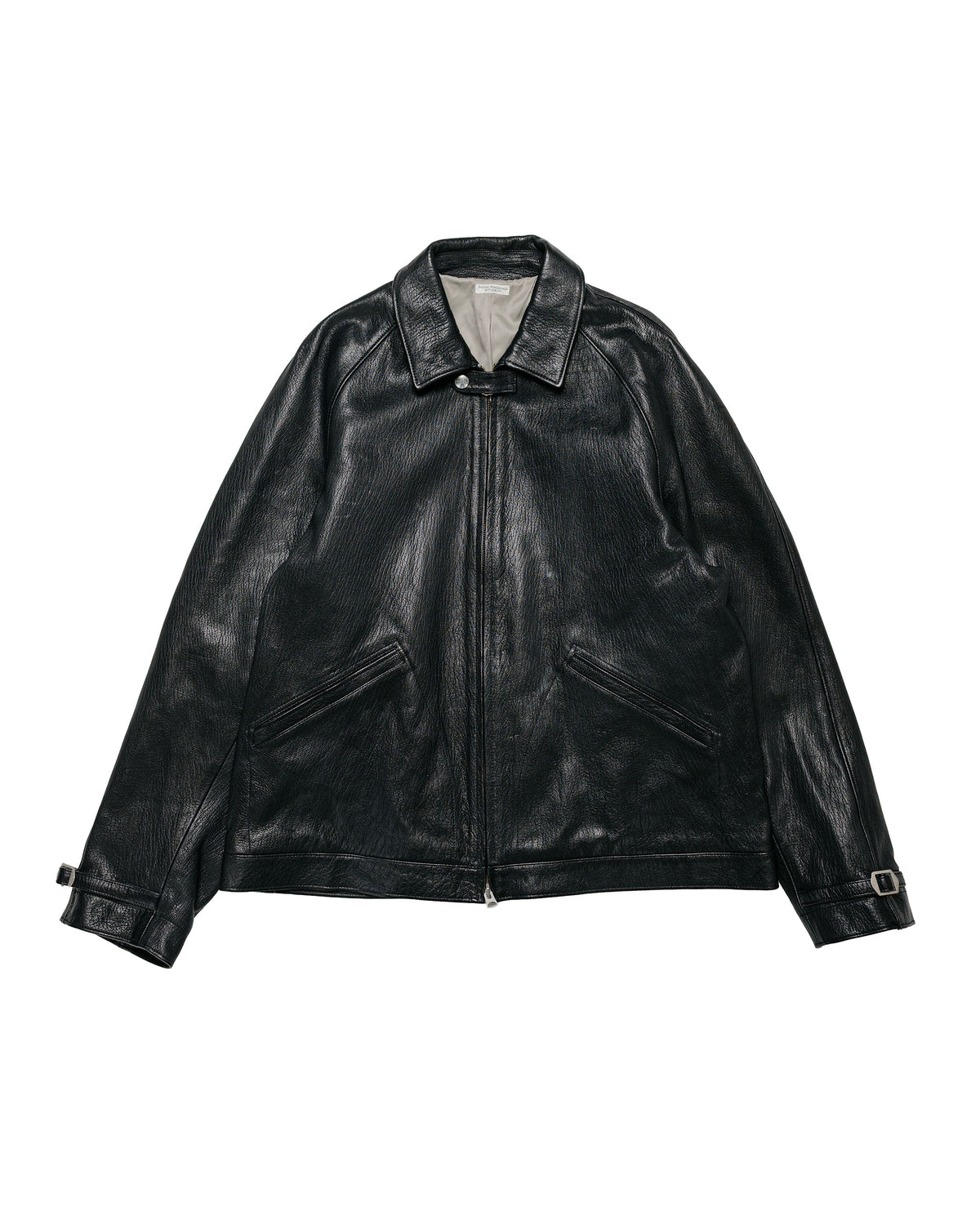 Phigvel Lost & Found Leather Zip Blouson Black(Smooth)