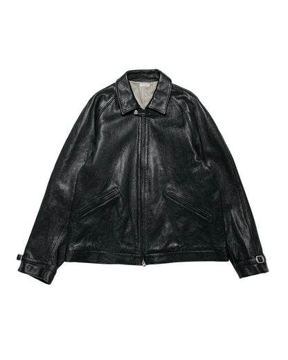 Phigvel Lost & Found Leather Zip Blouson Black(Smooth)