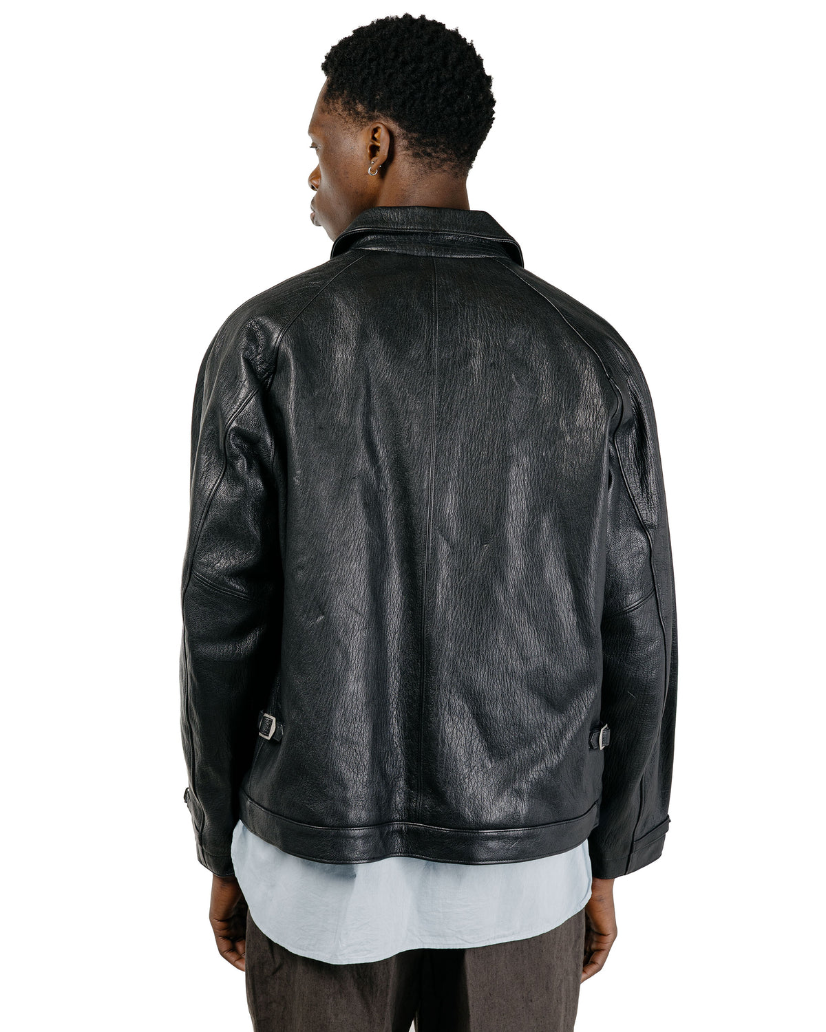 Phigvel Lost & Found Leather Zip Blouson Black(Smooth)