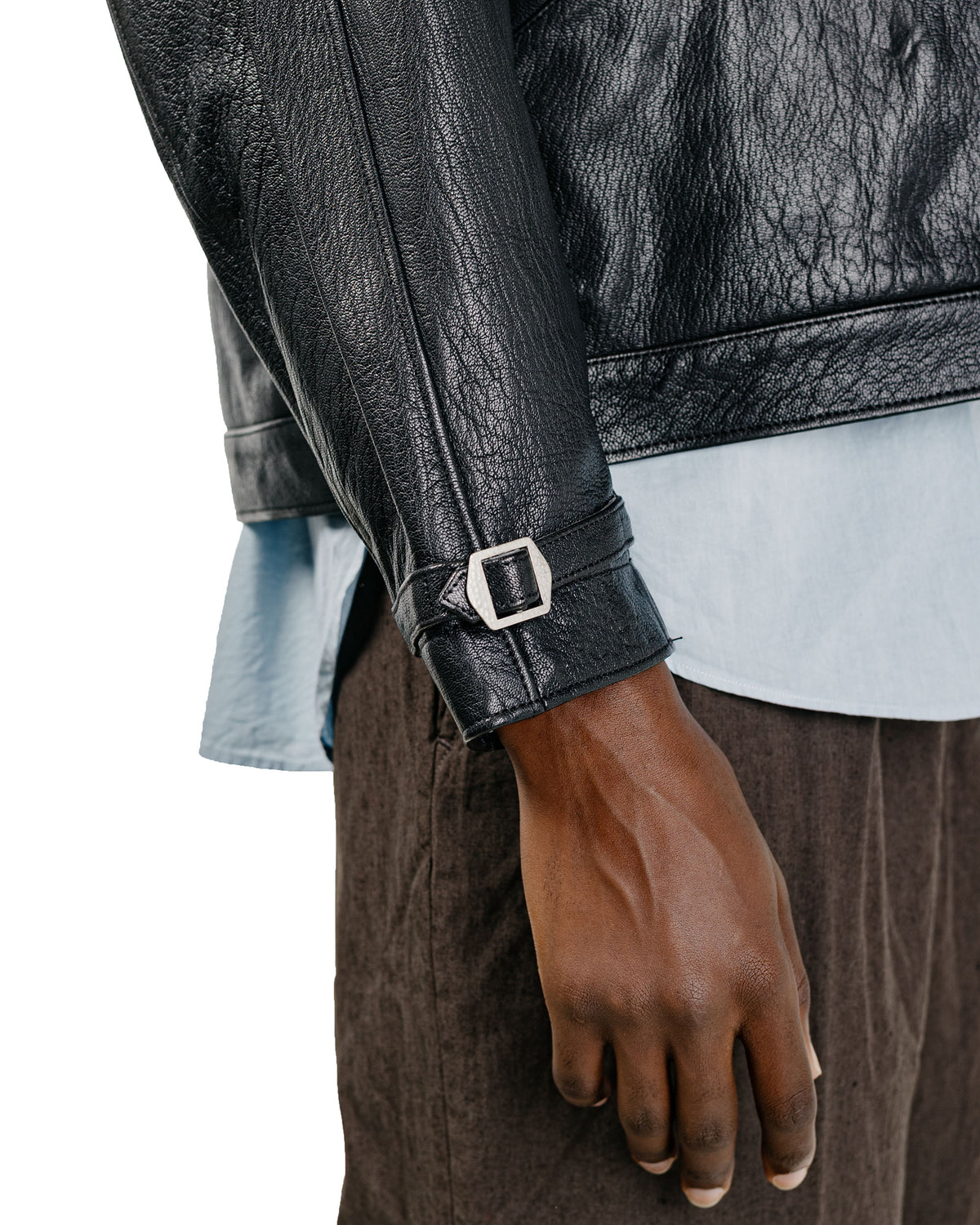 Phigvel Lost & Found Leather Zip Blouson Black(Smooth)