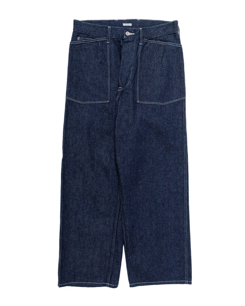 Phigvel Mil Denim Fatigue Trousers Indigo