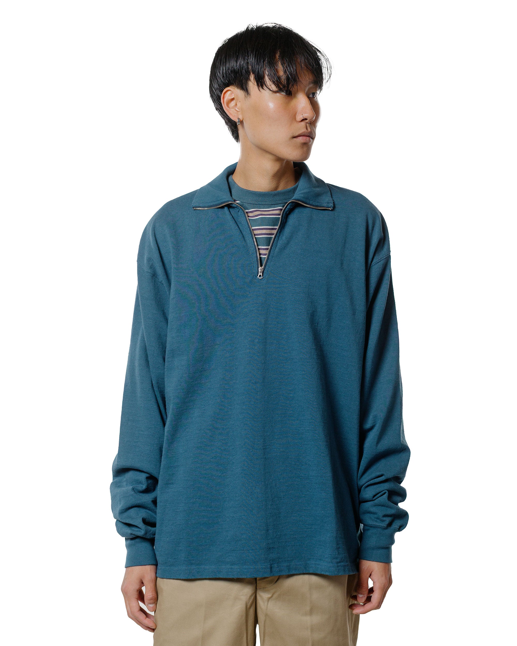 Phigvel Nep Half Zip Sporting Top Cerulean