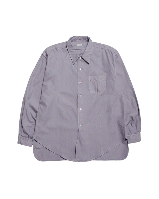 Phigvel Oxford Long Dress Shirt French Purple