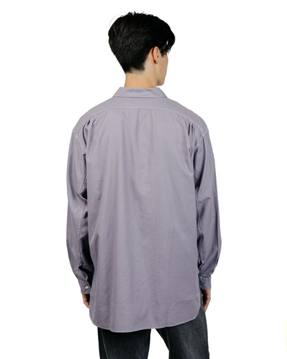 Phigvel Oxford Long Dress Shirt French Purple