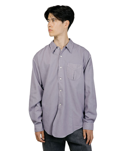 Phigvel Oxford Long Dress Shirt French Purple