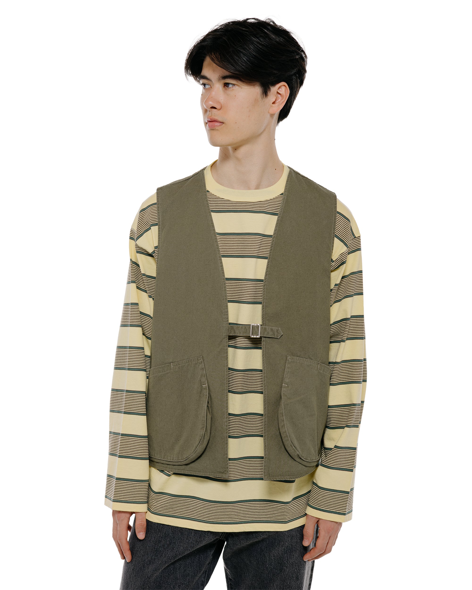 Phigvel Poplin Cloth Hunting Vest Faded Olive