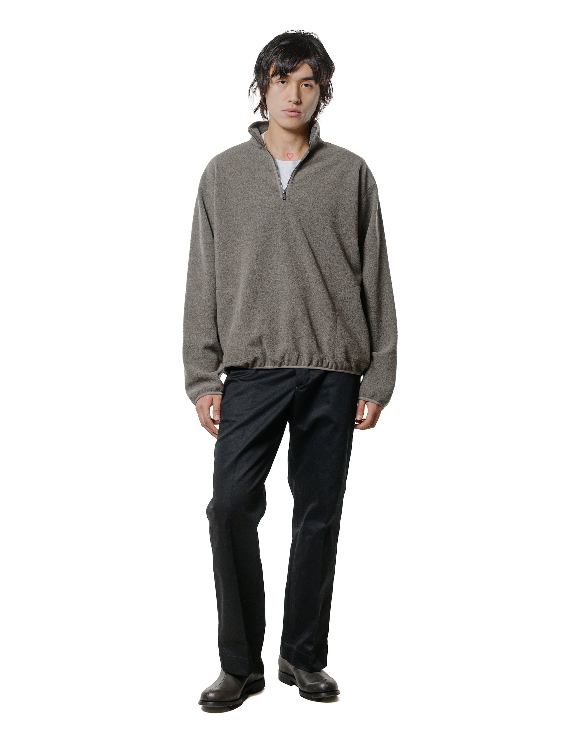 Phigvel Pullover Fleece Jacket Beige Gray