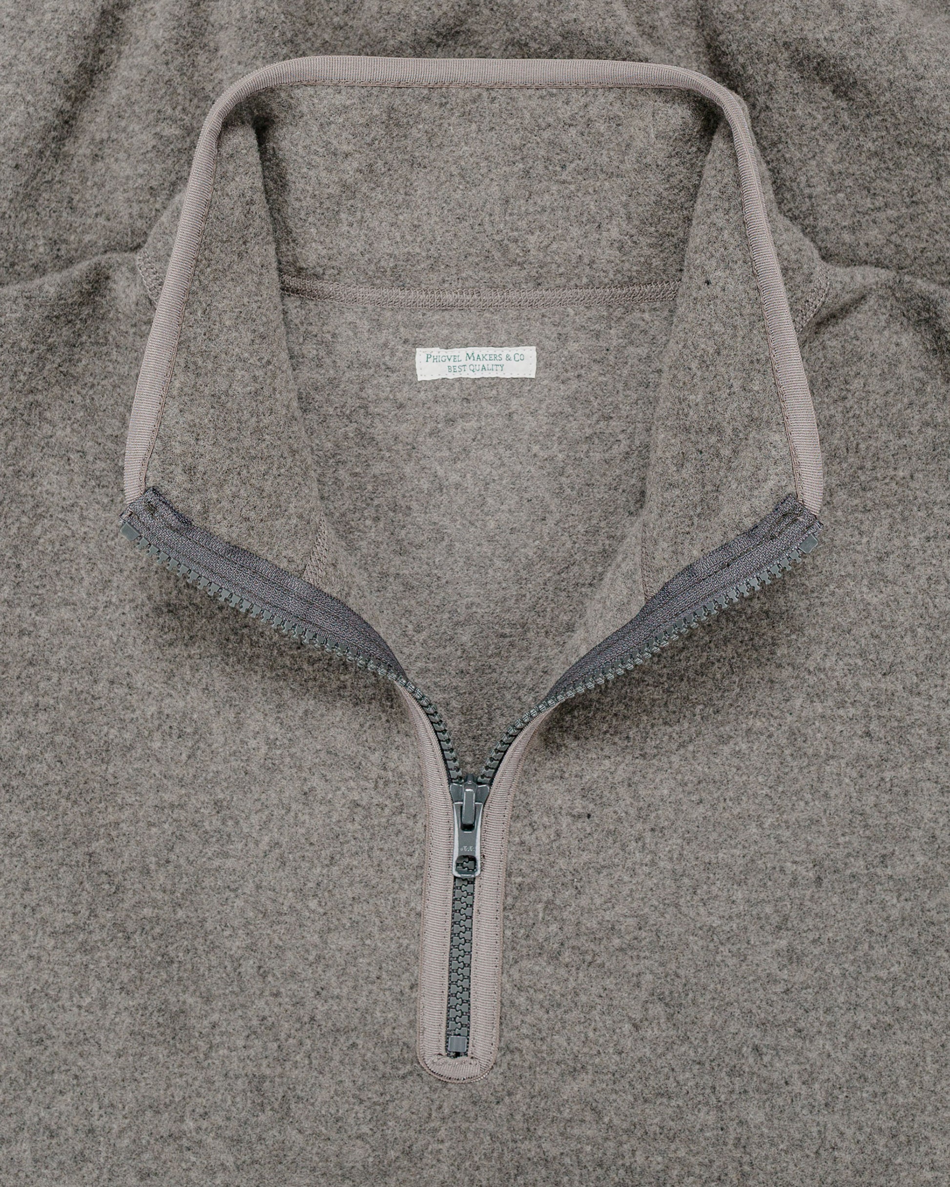 Phigvel Pullover Fleece Jacket Beige Gray