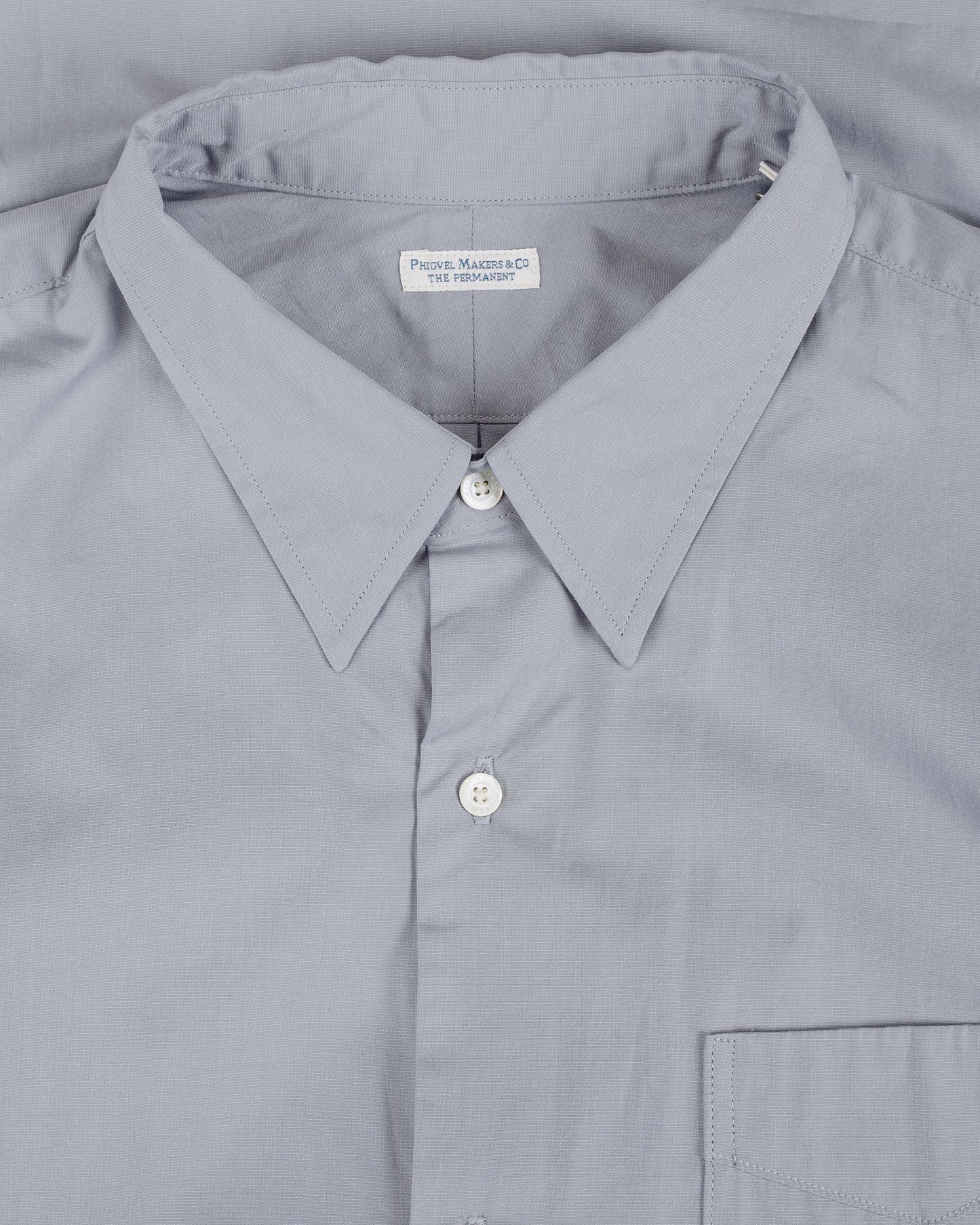 Phigvel Regular Collar Dress Shirt Old Sax