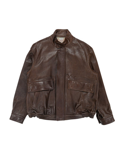 Phigvel Sheepleather Sporting Blouson Dark Brown