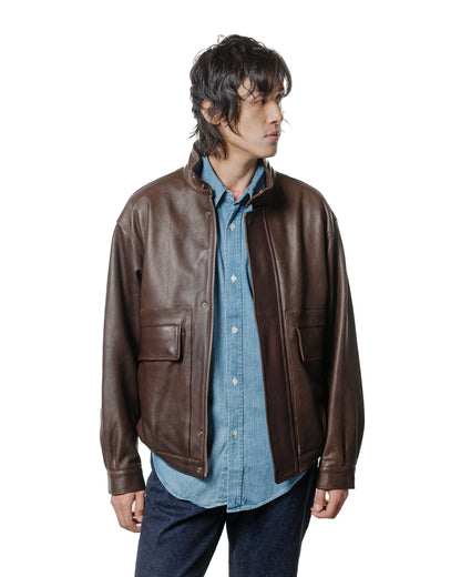 Phigvel Sheepleather Sporting Blouson Dark Brown