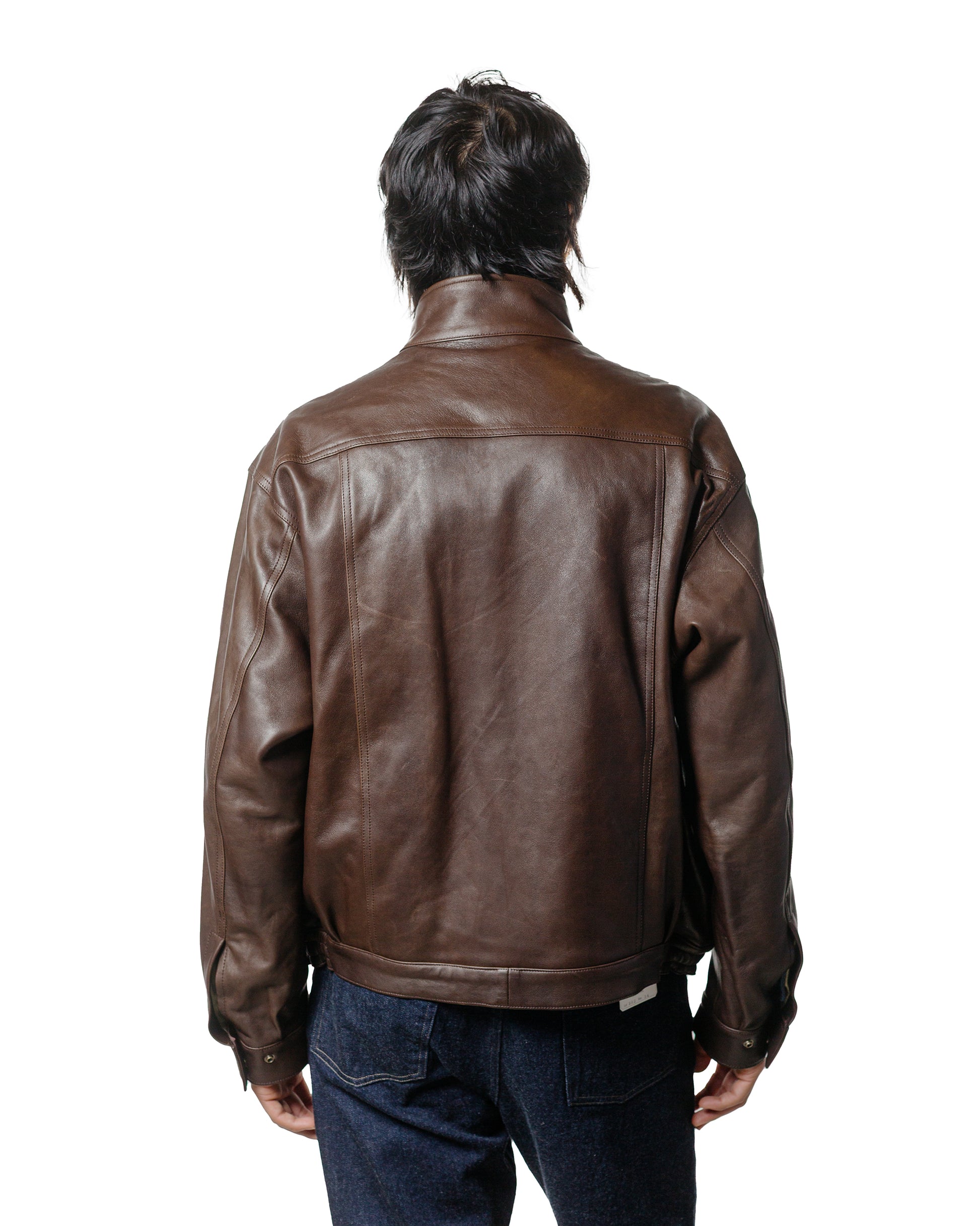 Phigvel Sheepleather Sporting Blouson Dark Brown