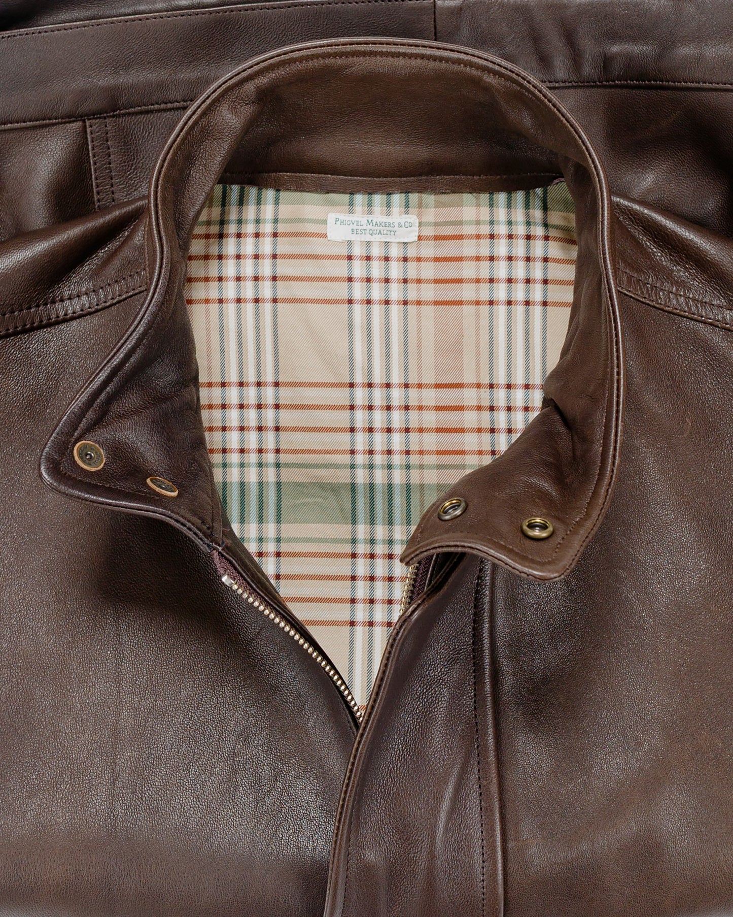 Phigvel Sheepleather Sporting Blouson Dark Brown