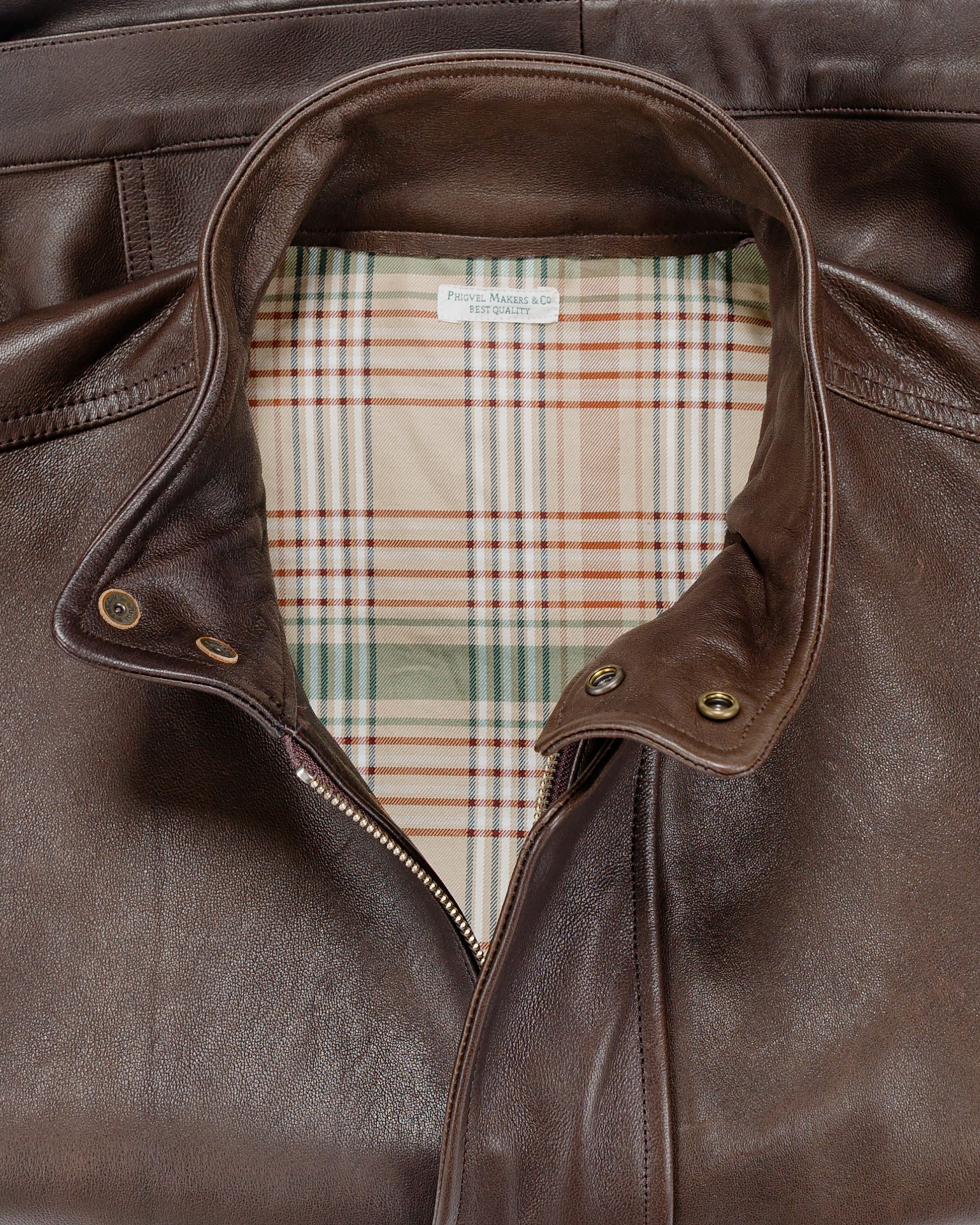 Phigvel Sheepleather Sporting Blouson Dark Brown