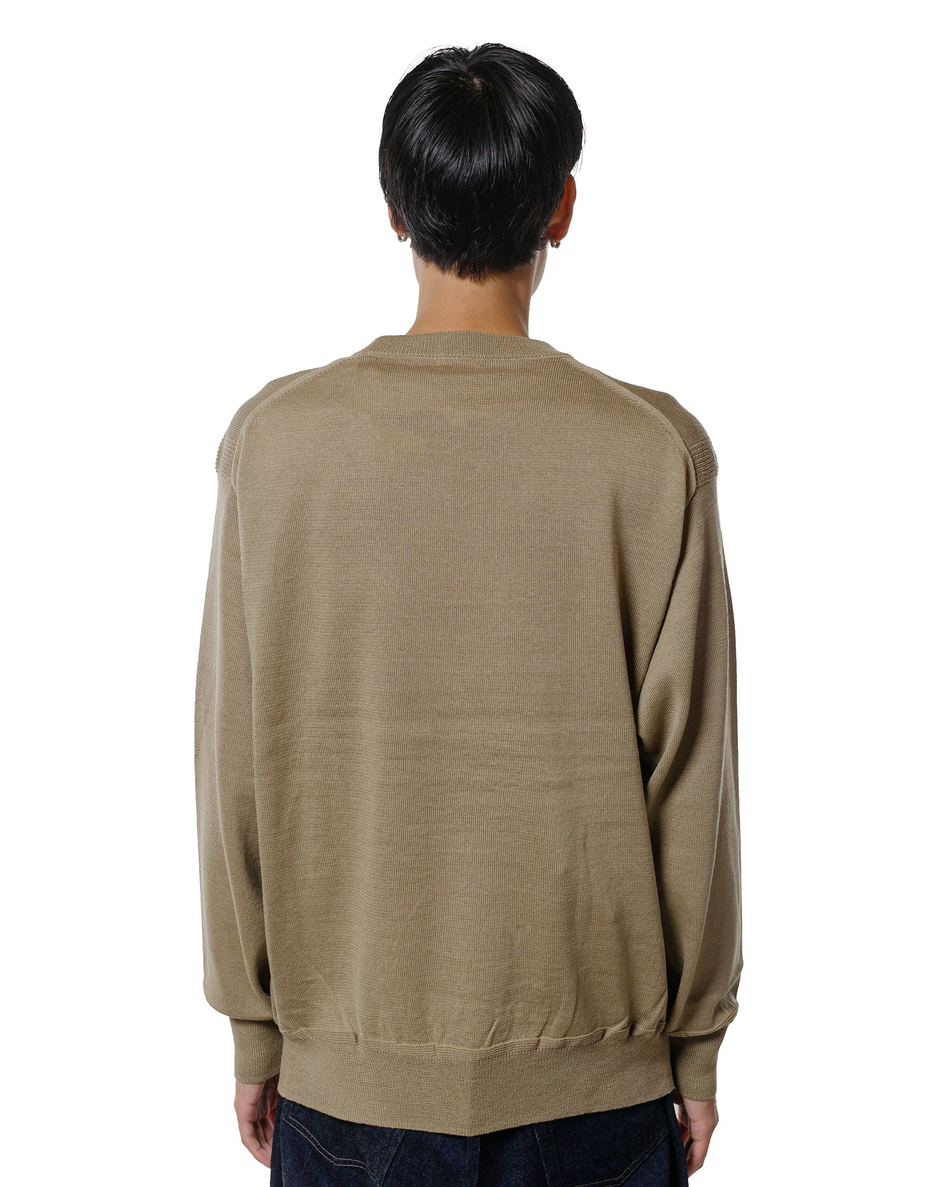 Phigvel W/L Crewneck Knit Khaki Beige