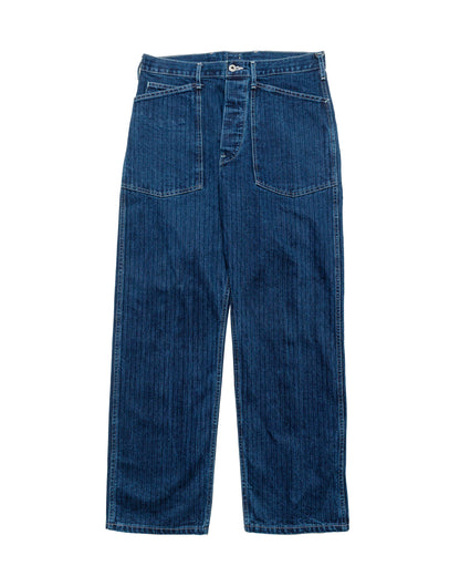 Post O'Alls Army Pants Herringbone Denim Double Indigo