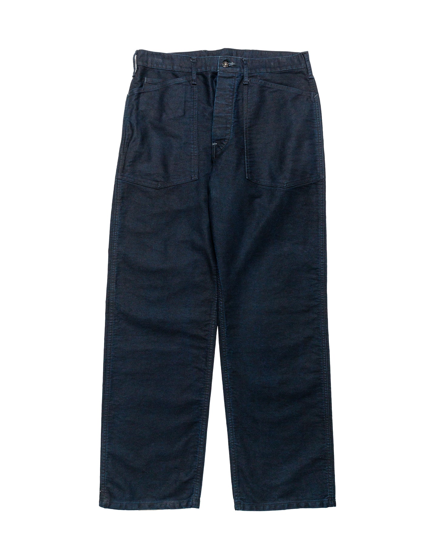 Post O'Alls Army Pants Moleskin Black Indigo