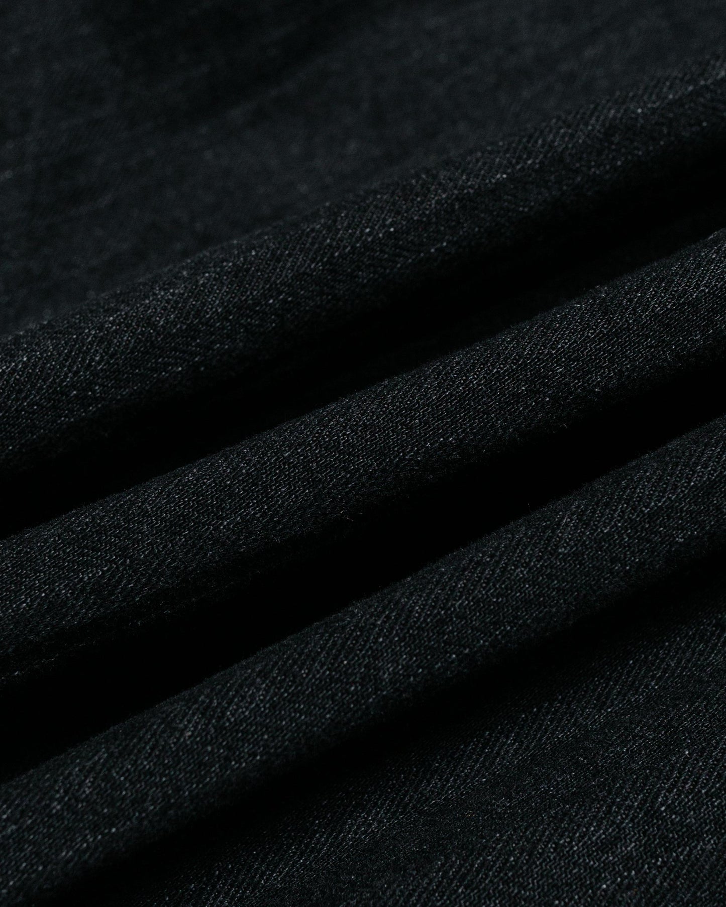 Post O'Alls Army Shirt Herringbone Denim Black fabric