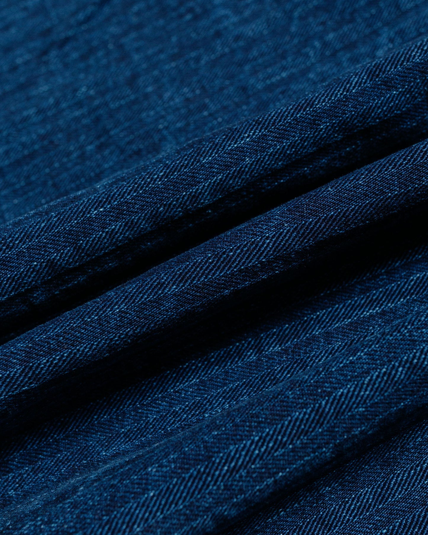 Post O'Alls Army Shirt Herringbone Denim Double Indigo