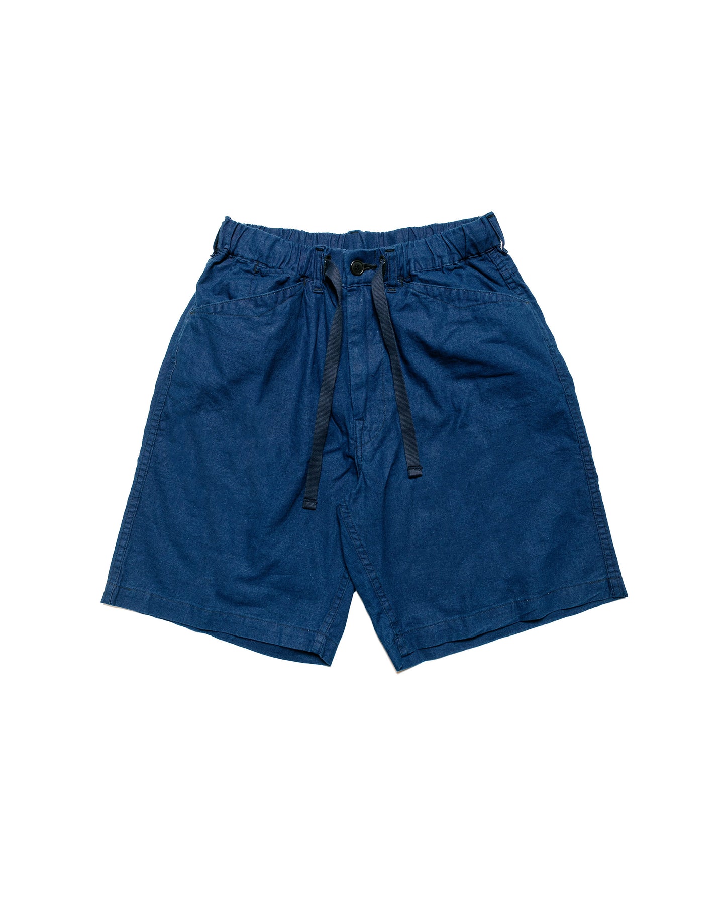 Post O'Alls E-Z Travail Shorts Cotton/Linen Sheeting Indigo