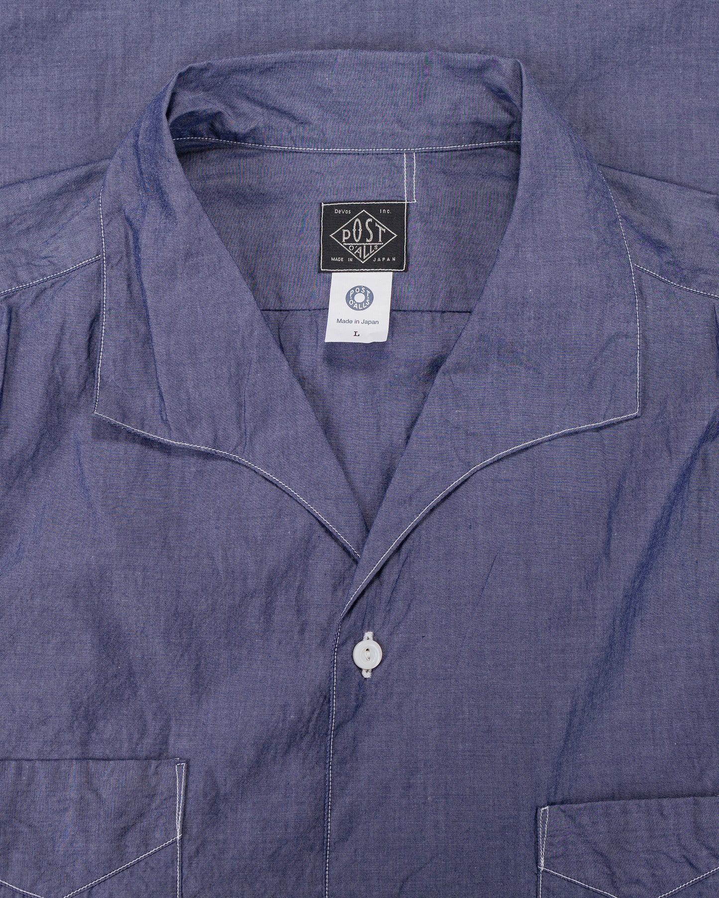 Post O'Alls Fever 2 S/S High Count Broadcloth Blue