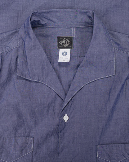 Post O'Alls Fever 2 S/S High Count Broadcloth Blue