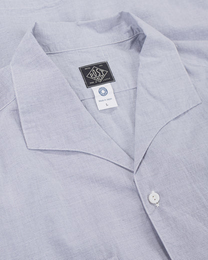 Post O'Alls Fever 2 S/S High Count Broadcloth Grey Stripe