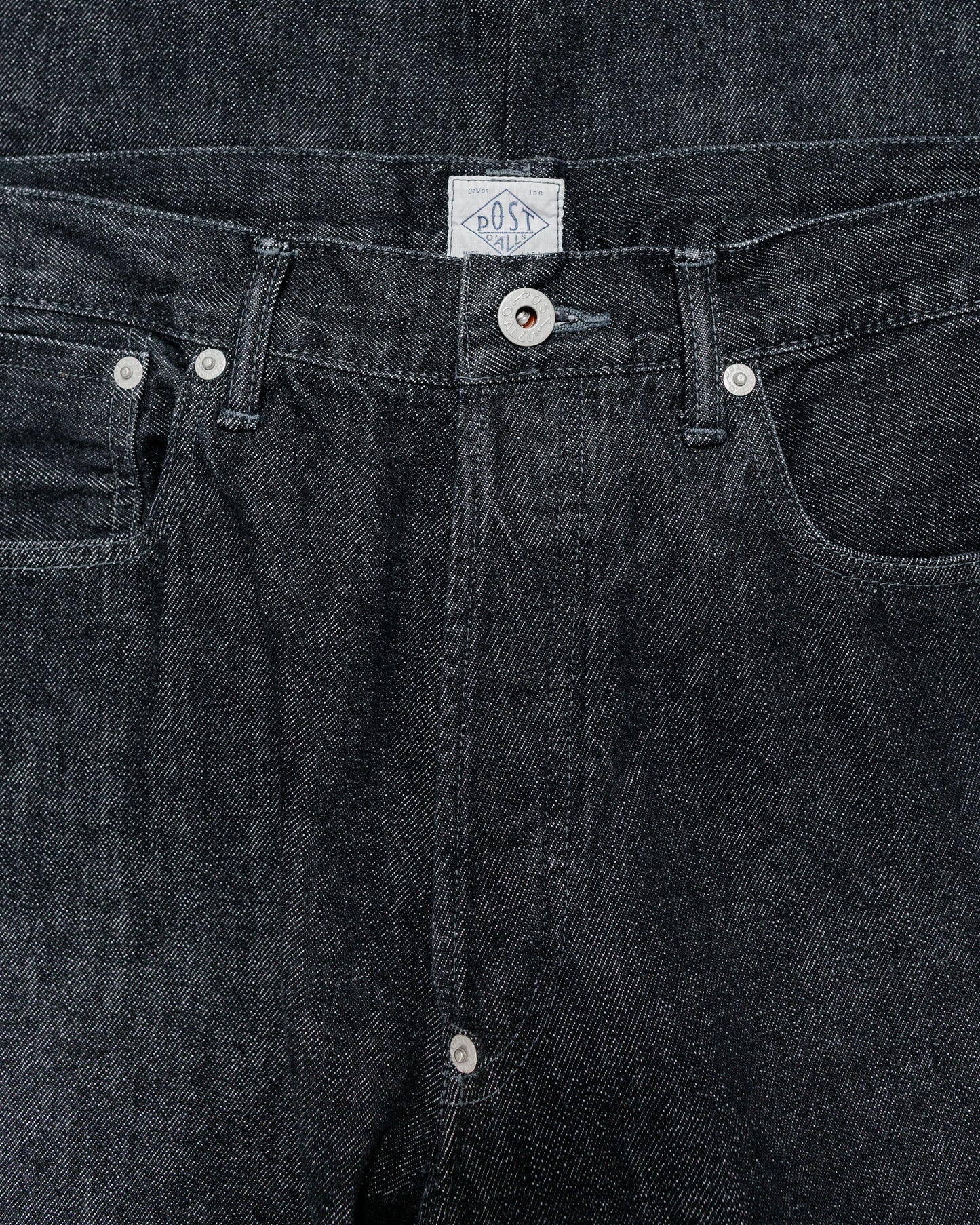 Post O'Alls No.10 Five Pocket 12.oz Denim Black Deep Wash