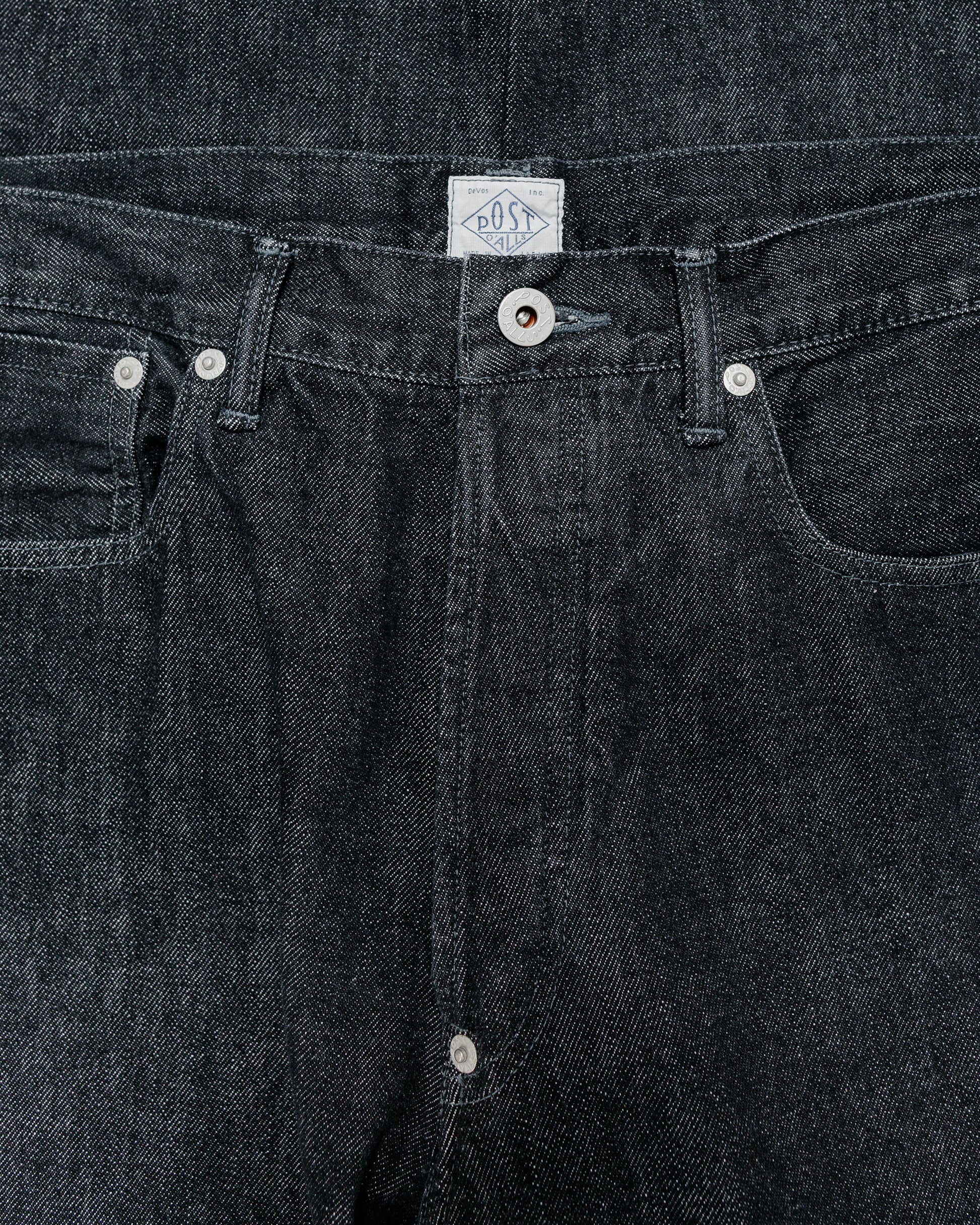 Post O'Alls No.10 Five Pocket 12.oz Denim Black Deep Wash