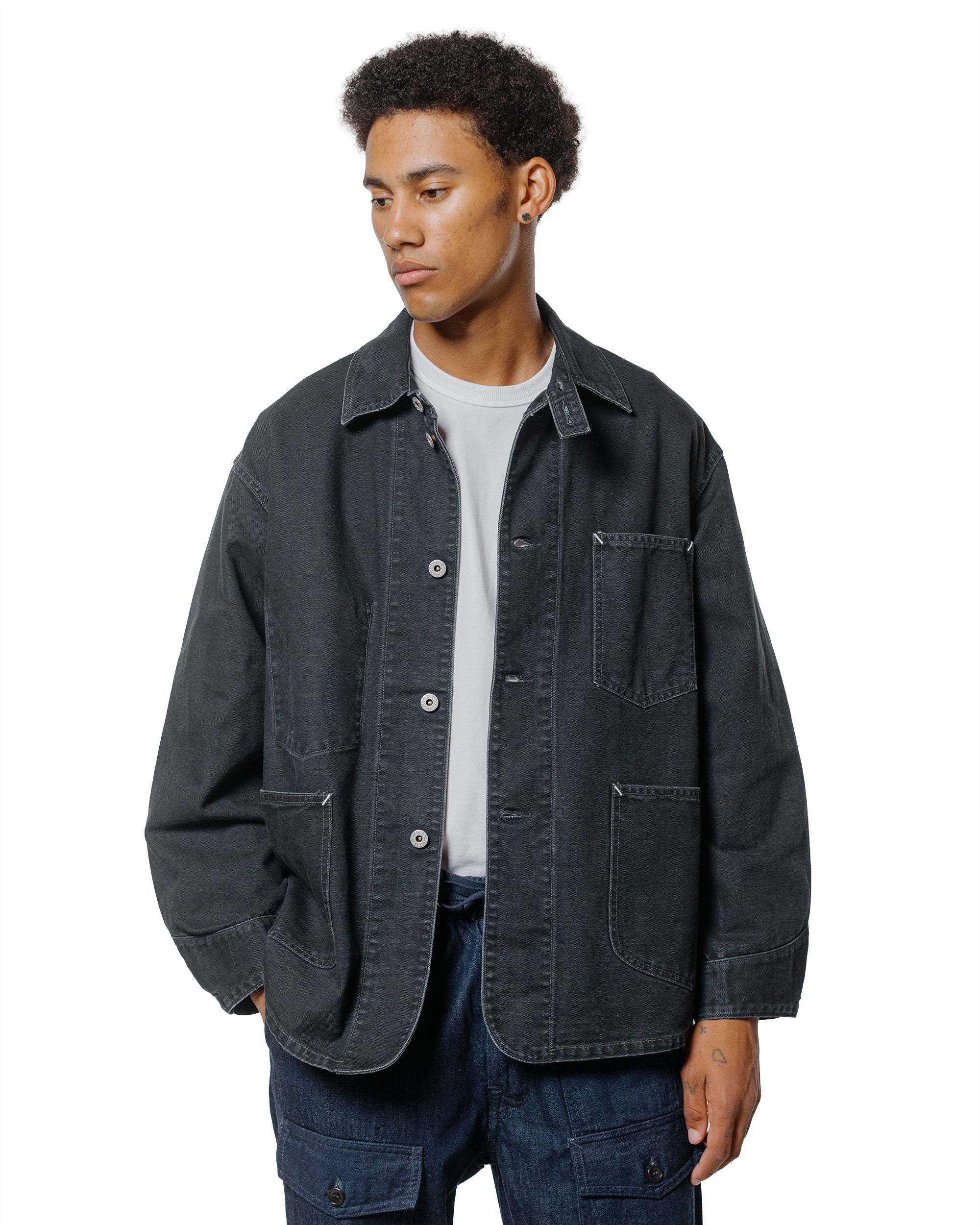 Post O'Alls POST 46 Pigment Dyed Canvas Washed Black