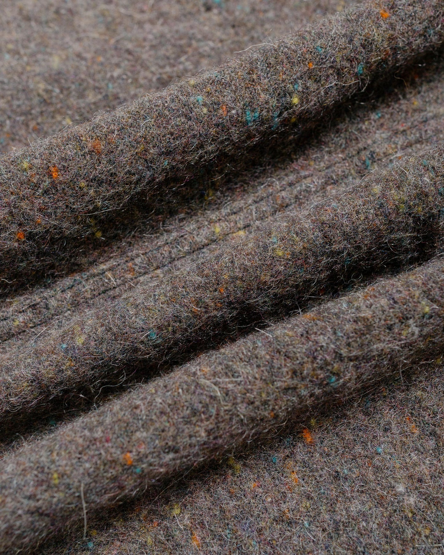 Post O'Alls Polarfleece Jacket Trashed Wool Base fabric