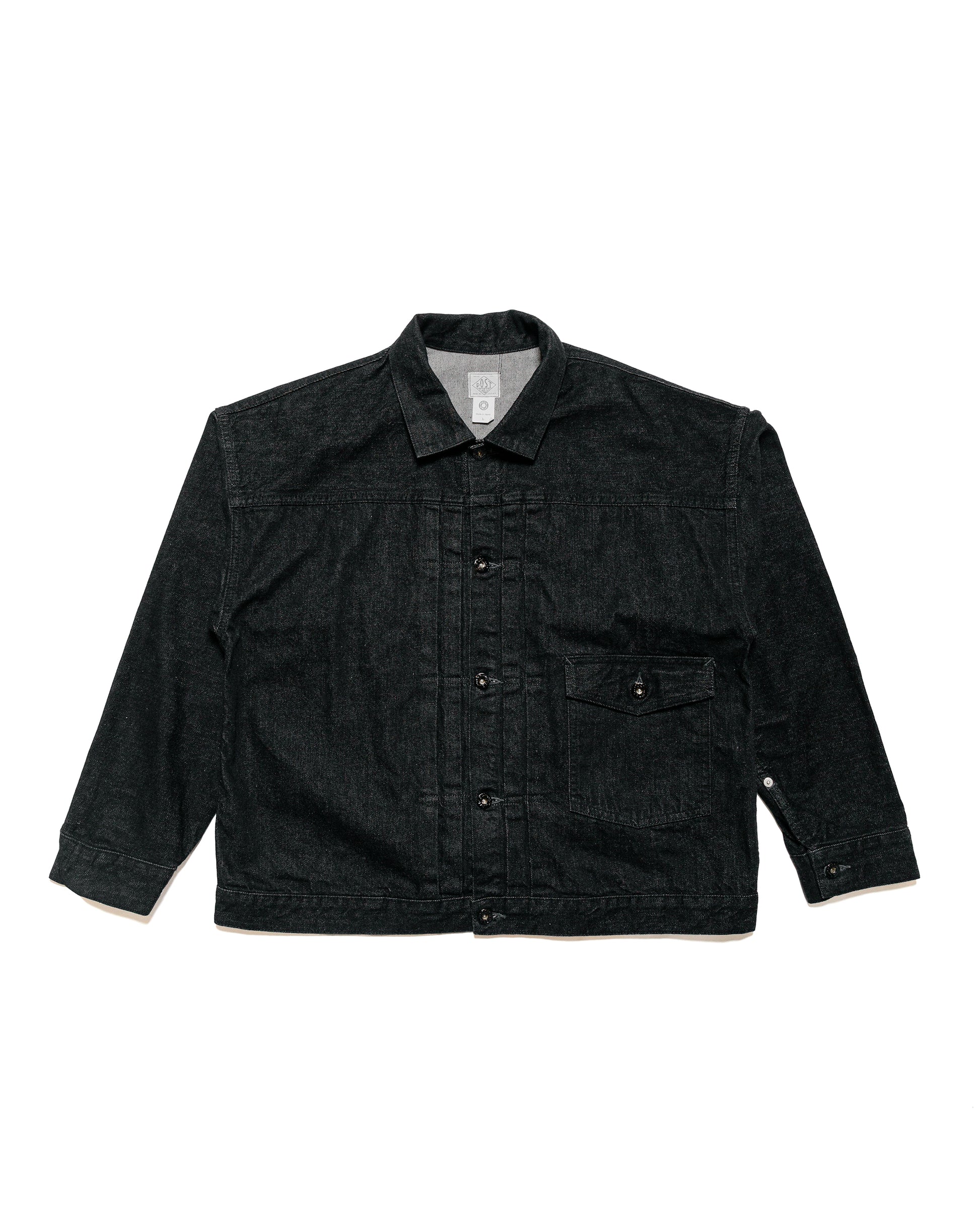 Post O'Alls Ranchero 12oz Selvedge Deep Washed Denim Black