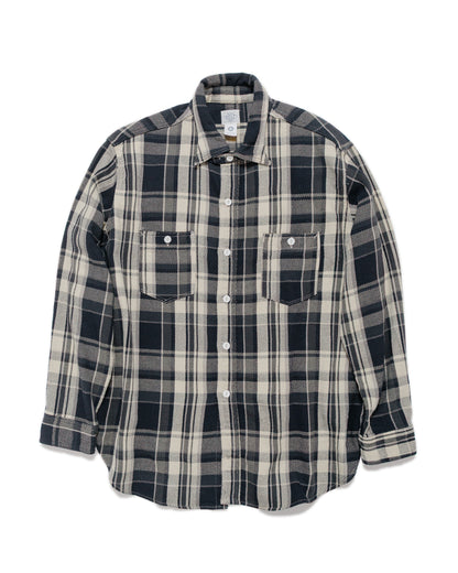 Post O'Alls St. Louis Cotton Flannel Plaid Grey