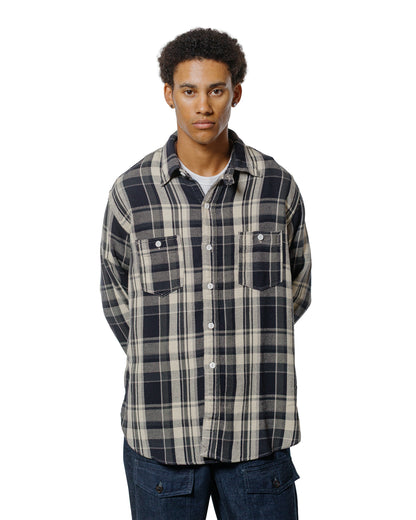Post O'Alls St. Louis Cotton Flannel Plaid Grey
