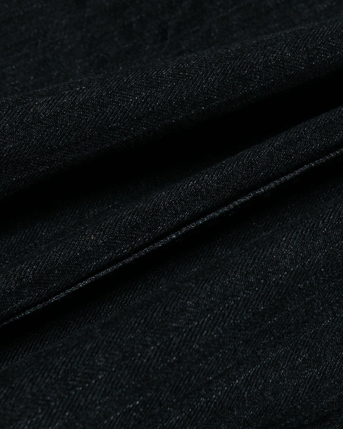 Post O'Alls Stoker's Jacket Herringbone Denim Black fabric