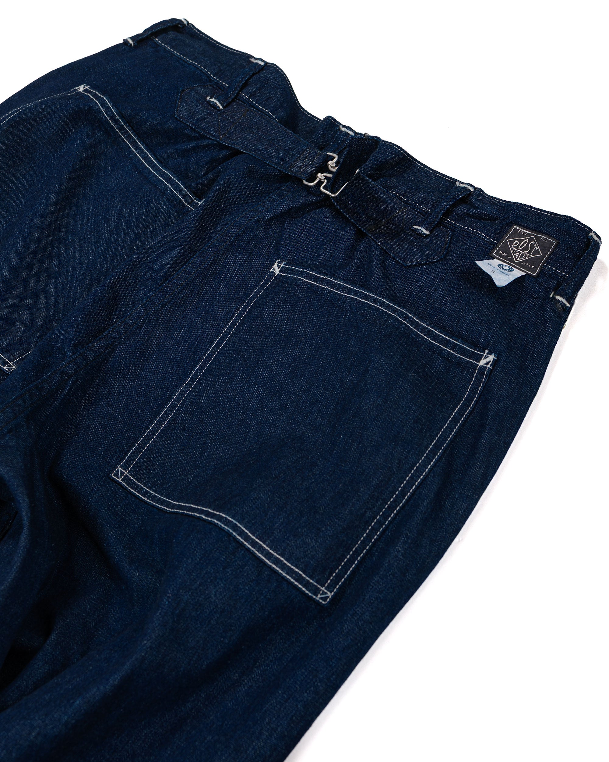 Post O'Alls Sweetbear Bandtop 8oz. Denim Dark Indigo